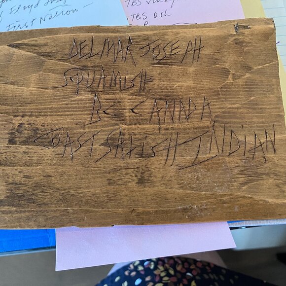 Beautiful Indigenous Carved Mask by Delmar Joseph - Picture 3 of 4